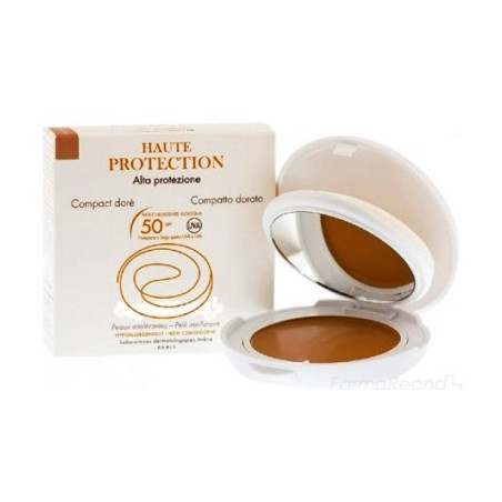 Avene Solari Fondotinta Compatto Dorato Effetto Opaco e Naturale Spf 50 10 gr
