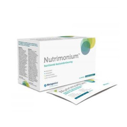 Confezione da 28 bustine di Metagenics Nutrimonium Naturale integratore per il benessere dell'intestino.