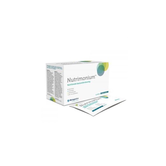 Confezione da 28 bustine di Metagenics Nutrimonium Naturale integratore per il benessere dell'intestino. Confezione da 28 bustine di Metagenics Nutrimonium Naturale integratore per il benessere dell'intestino.