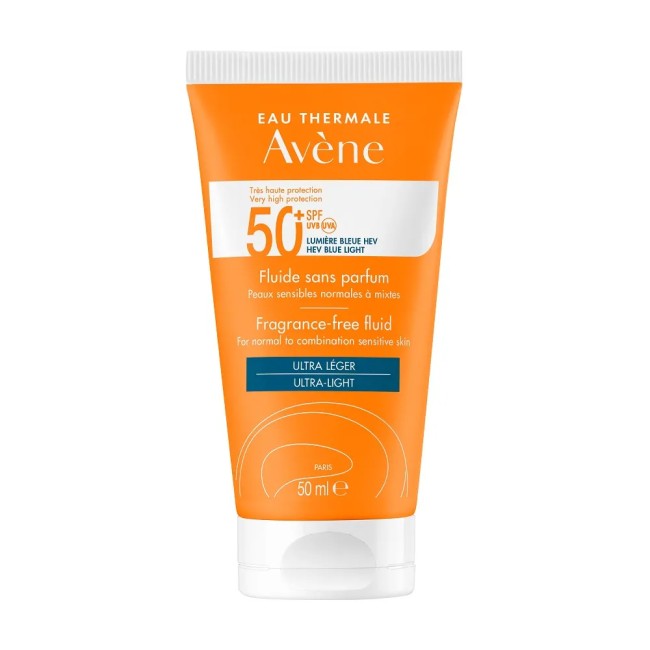 Avene Solari Fluido Protettivo Leggero Pelle Normale MIsta spf 50+ 50 ml