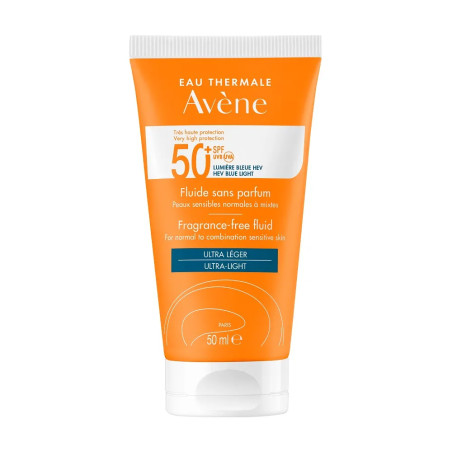 Avene Solari Fluido Protettivo Leggero Pelle Normale MIsta spf 50+ 50 ml