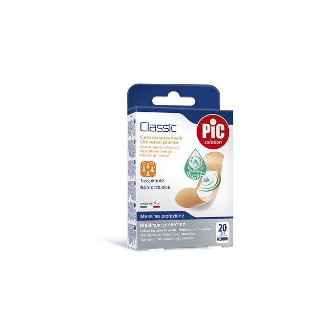 CEROTTO PIC CLASSIC 19X72 MM ANTIBATTERICO 20 PEZZI CEROTTO PIC CLASSIC 19X72 MM ANTIBATTERICO 20 PEZZI