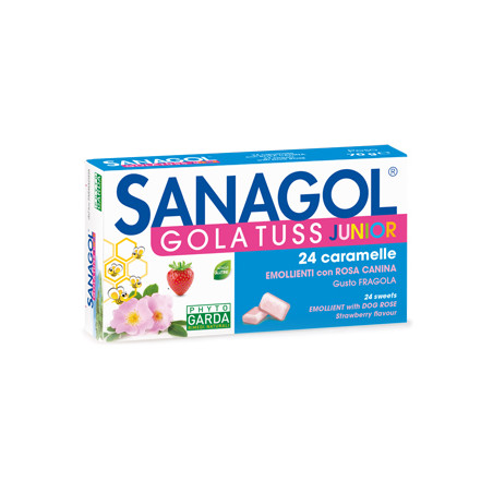 SANAGOL GOLA TUSS JUNIOR FRAGOLA 24 CARAMELLE