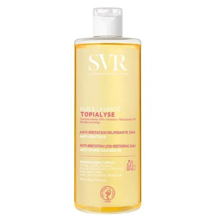 Flacone da 400 ml di Svr Topialyse Olio Lavante Anti Irritazione E Anti Prurito Per Pelle Molto Secca. Flacone da 400 ml di Svr Topialyse Olio Lavante Anti Irritazione E Anti Prurito Per Pelle Molto Secca.