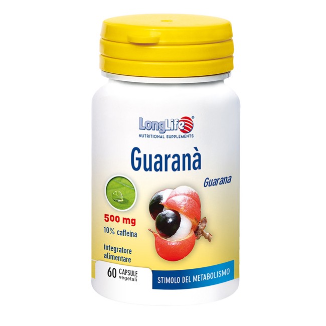 LONGLIFE GUARANA' 60 CAPSULE VEGETALI LONGLIFE GUARANA' 60 CAPSULE VEGETALI