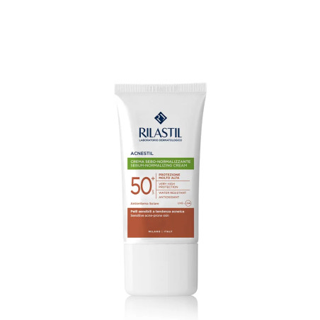 Tubo da 40 ml di Rilastil Sun System Acnestil Crema SPF 50+ Tubo da 40 ml di Rilastil Sun System Acnestil Crema SPF 50+