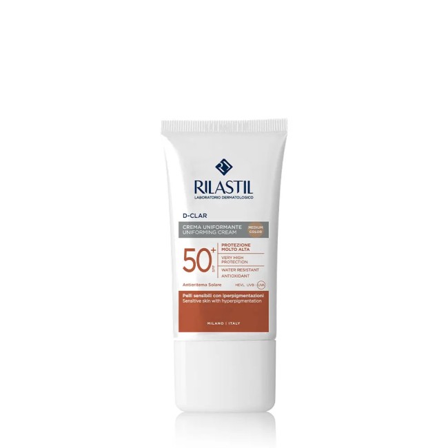 Rilastil Sun System D-Clar Crema Viso Uniformante Anti Macchia spf 50+ 40 ml Rilastil Sun System D-Clar Crema Viso Uniformante Anti Macchia spf 50+ 40 ml