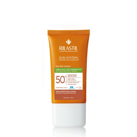 Tubo da 50 ml di Rilastil Sun System Water Touch Crema Mat Spf 50+ Tubo da 50 ml di Rilastil Sun System Water Touch Crema Mat Spf 50+