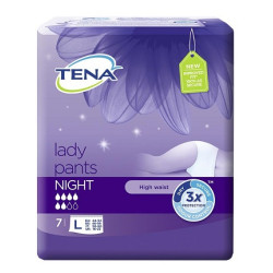 MUTANDINA ASSORBENTE TENA LADY PANTS NIGHT LARGE 7 PEZZI