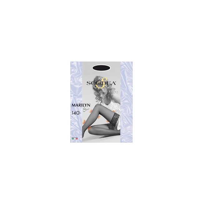 MARILYN 140 SHEER CALZA AUTOREGGENTE BLU SCURO 4 MARILYN 140 SHEER CALZA AUTOREGGENTE BLU SCURO 4