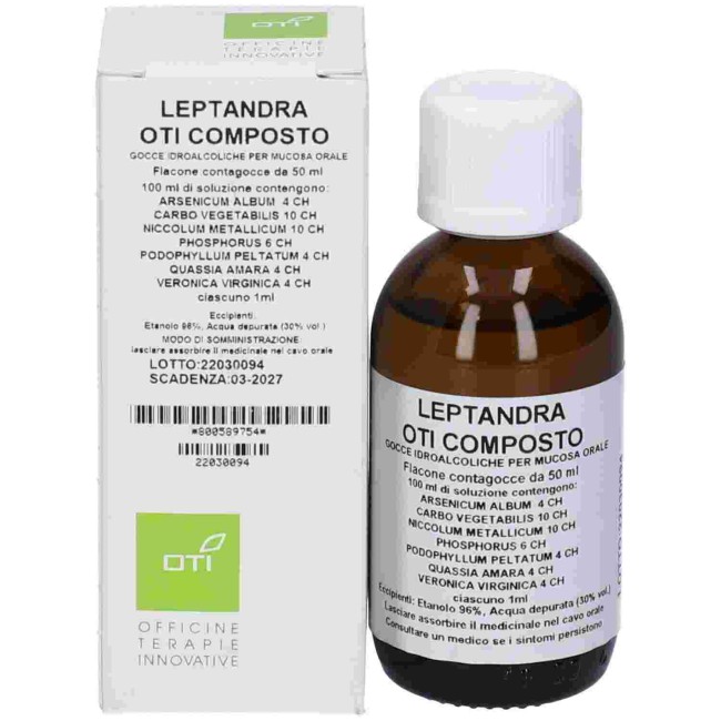 LEPTANDRA OTI COMP GOCCE 50 ML SOLUZIONE IDROALCOLICA LEPTANDRA OTI COMP GOCCE 50 ML SOLUZIONE IDROALCOLICA