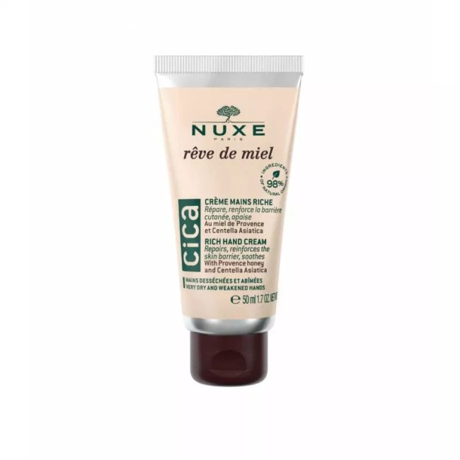 Tubetto da 50 ml di Nuxe Reve de Miel Cica crema mani Tubetto da 50 ml di Nuxe Reve de Miel Cica crema mani
