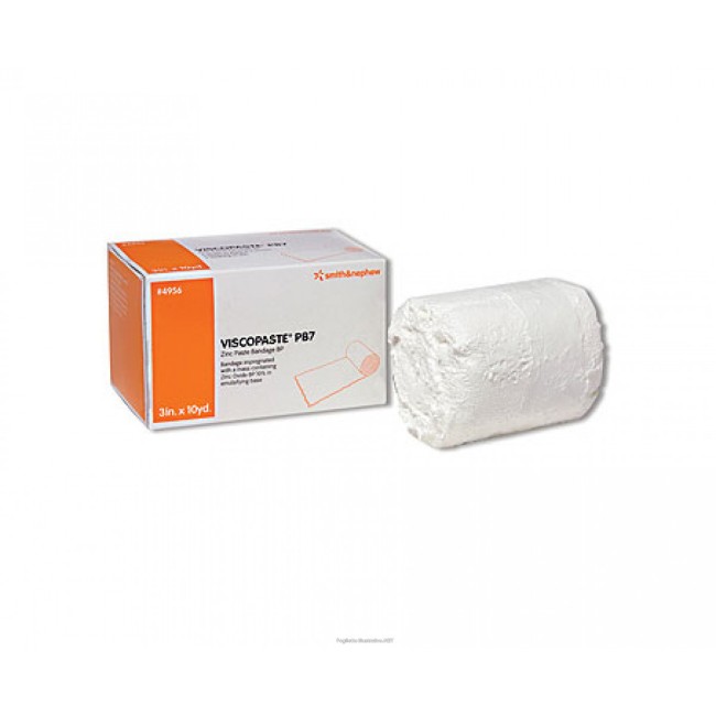 BENDA ALL'OSSIDO DI ZINCO PER IL TRATTAMENTO DELLE ULCERE VARICOSE DI TIPO SECCO E DELLE DERMATITI CRONICHE VISCOPASTE PB7 600X7