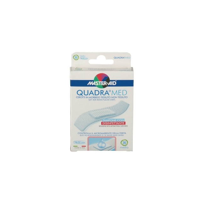 CEROTTO MASTER-AID QUADRA DERMOATTIVO MEDIO 20 PEZZI CEROTTO MASTER-AID QUADRA DERMOATTIVO MEDIO 20 PEZZI