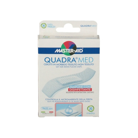 CEROTTO MASTER-AID QUADRA DERMOATTIVO MEDIO 20 PEZZI