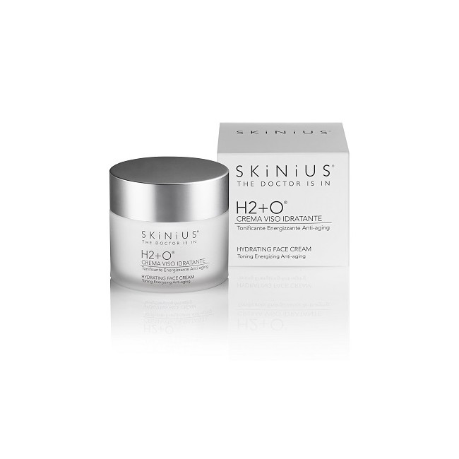 Vasetto da 50 ml di Skinius H2+O Crema Viso Idratante