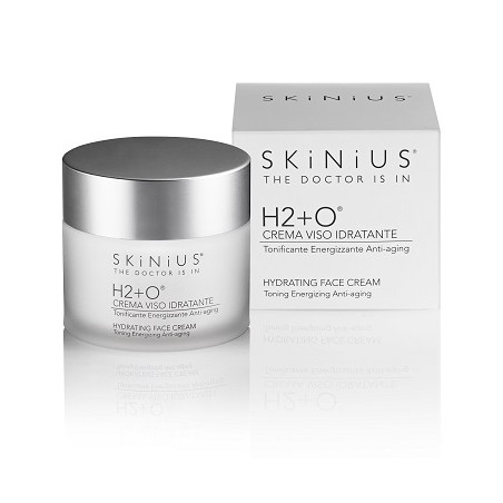 Vasetto da 50 ml di Skinius H2+O Crema Viso Idratante