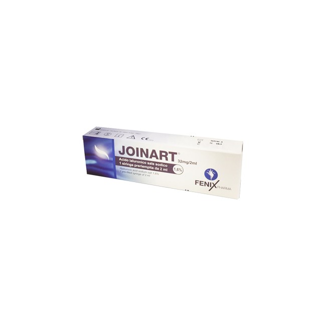 SIRINGA INTRA-ARTICOLARE JOINART ACIDO IALURONICO 1,6% 2 ML 3 PEZZI SIRINGA INTRA-ARTICOLARE JOINART ACIDO IALURONICO 1,6% 2 ML 3 PEZZI