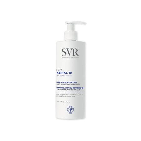 Flacone da 400 ml di Svr Xerial 10 latte corpo per pelle secca e screpolata. Flacone da 400 ml di Svr Xerial 10 latte corpo per pelle secca e screpolata.