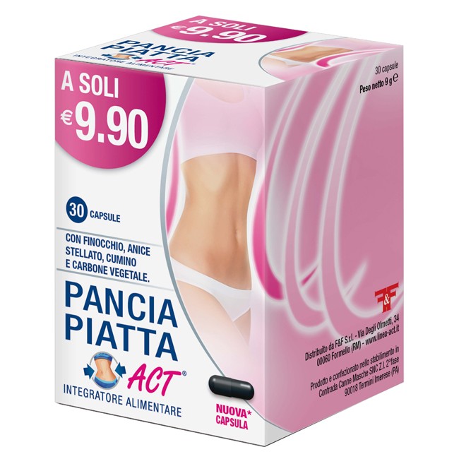 F&F Srl Act Pancia piatta 30 capsule 300mg F&F Srl Act Pancia piatta 30 capsule 300mg