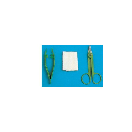 SET PER RIMOZIONE SUTURE CONFEZIONATO IN BLISTER RIGIDO, CONTENENTE FORBICE, PINZA E GARZA SET PER RIMOZIONE SUTURE CONFEZIONATO IN BLISTER RIGIDO, CONTENENTE FORBICE, PINZA E GARZA