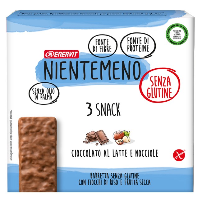 NIENTEMENO BAR CIOCCOLATO AL LATTE NOCCIOLE 3 X 33 G NIENTEMENO BAR CIOCCOLATO AL LATTE NOCCIOLE 3 X 33 G