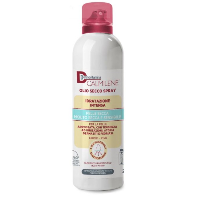 DERMOVITAMINA CALMILENE OLIO SECCO SPRAY IDRATAZIONE INTENSA PER PELLE SECCA, MOLTO SECCA E SENSIBILE 200 ML DERMOVITAMINA CALMILENE OLIO SECCO SPRAY IDRATAZIONE INTENSA PER PELLE SECCA, MOLTO SECCA E SENSIBILE 200 ML