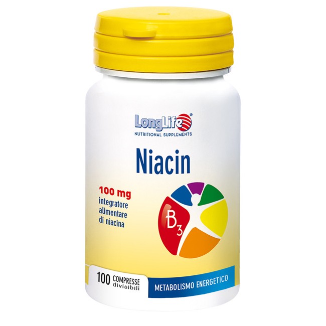 LONGLIFE NIACIN 100 MG 100 COMPRESSE LONGLIFE NIACIN 100 MG 100 COMPRESSE