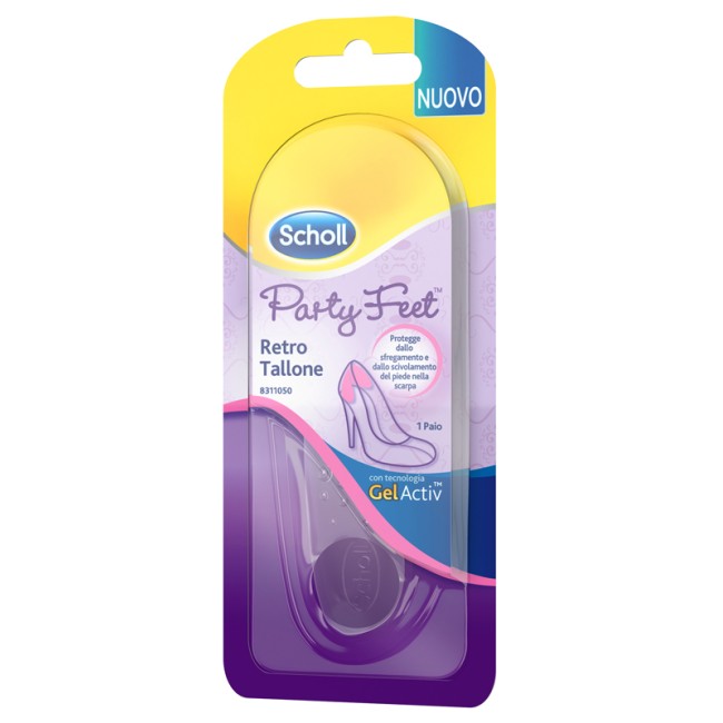 PLANTARE ORTOPEDICO PER RETRO TALLONE PARTY FEET SCHOLL GEL ACTIV 1 PAIO PLANTARE ORTOPEDICO PER RETRO TALLONE PARTY FEET SCHOLL GEL ACTIV 1 PAIO