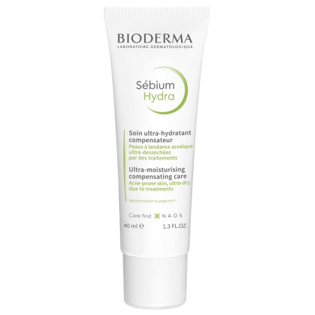 Tubetto da 40 ml di Bioderma Sebium Hydra Trattamento Nutriente Idratante.