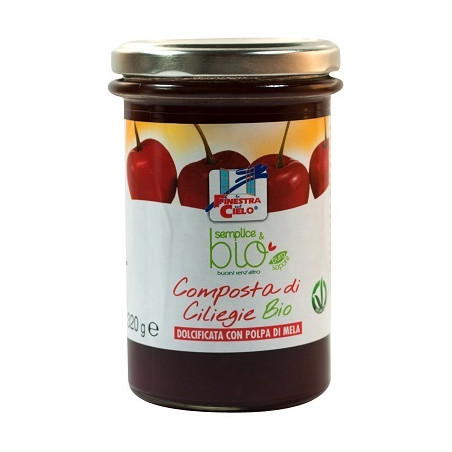 COMPOSTA DI CILIEGIE CON POLPA DI MELA BIO 320 G COMPOSTA DI CILIEGIE CON POLPA DI MELA BIO 320 G