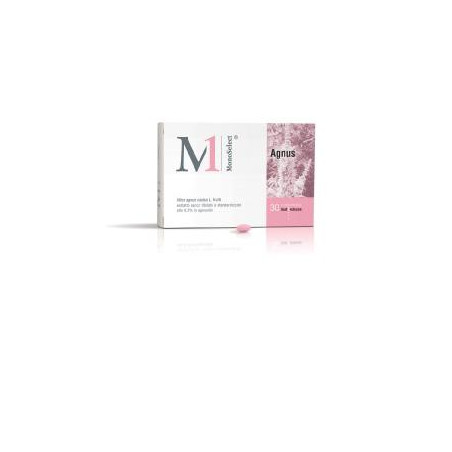 Confezione da 30 compresse di Monoselect Agnus integratore per i disturbi del ciclo mestruale.
