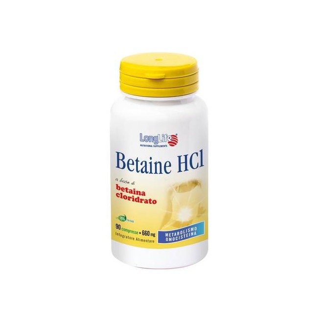 LONGLIFE BETAINE HCL 90CPR LONGLIFE BETAINE HCL 90CPR