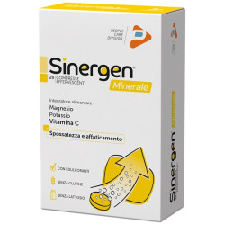 Confezione da 20 compresse di Sinergen Minerale, integratore per il metabolismo energetico.