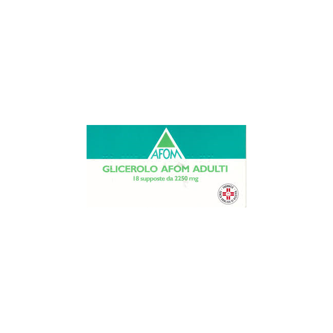 GLICEROLO AFOM*AD 18SUPP2250MG GLICEROLO AFOM*AD 18SUPP2250MG