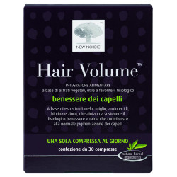 Confezione da 90 compresse di New Nordic Hair Volume, integratore per la salute di capelli.