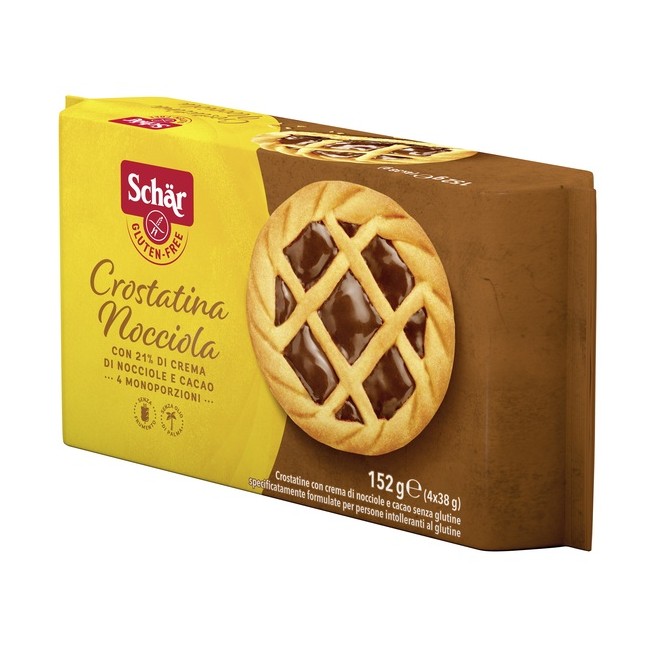 SCHAR CROSTATINA NOCCIOLA 4 MONOPORZIONI DA 38 G SCHAR CROSTATINA NOCCIOLA 4 MONOPORZIONI DA 38 G