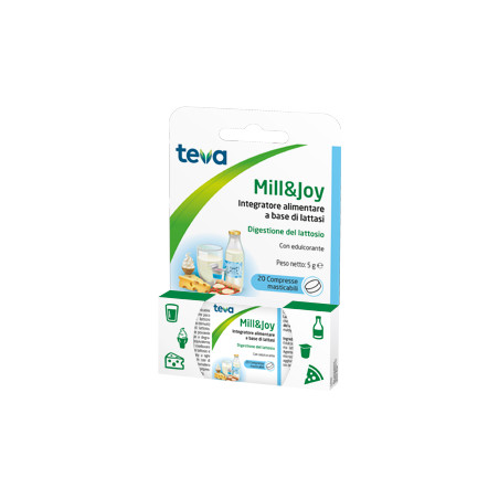 MILL & JOY TEVA 20 COMPRESSE MASTICABILI MILL & JOY TEVA 20 COMPRESSE MASTICABILI