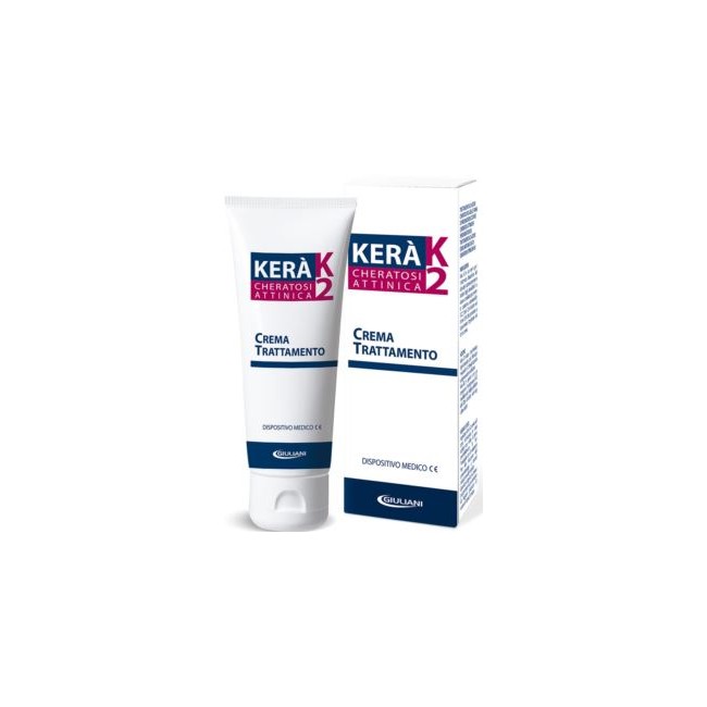 Tubetto da 50 ml di Kerà K2 crema per il trattamento della cheratosi attinica. Tubetto da 50 ml di Kerà K2 crema per il trattamento della cheratosi attinica.
