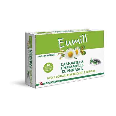 Eumill Gocce Oculari per occhi affaticati e arrossati 20 flaconcini x 0,5 ml Eumill Gocce Oculari per occhi affaticati e arrossati 20 flaconcini x 0,5 ml