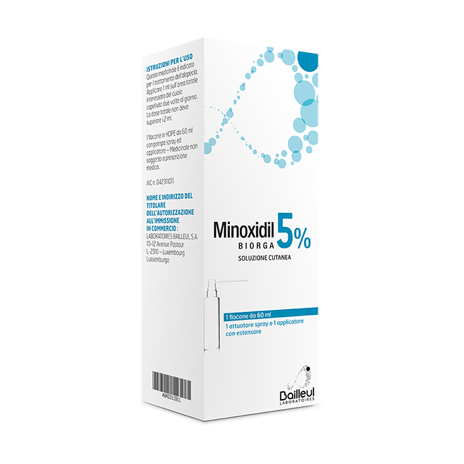MINOXIDIL BIORGA*SOL CUT60ML5% MINOXIDIL BIORGA*SOL CUT60ML5%