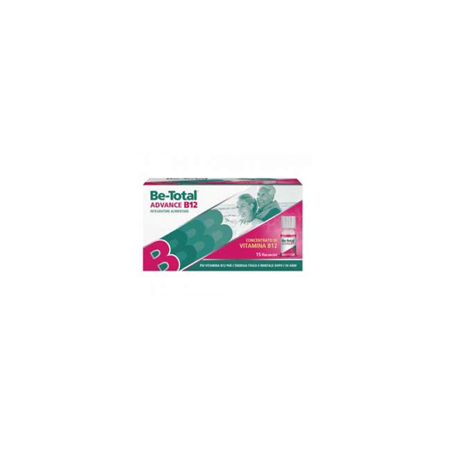 Confezione da 15 Flaconi di Betotal Advance B12 integratore con vitamina B12 Confezione da 15 Flaconi di Betotal Advance B12 integratore con vitamina B12