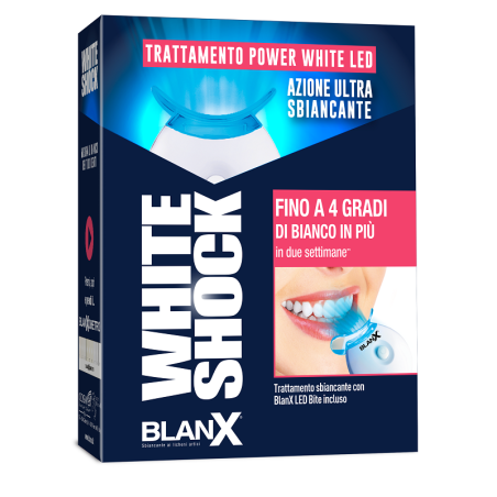 BLANX WHITE SHOCK TRATTAMENTO POWER WHITE GEL 30 ML CON BITE BLANX WHITE SHOCK TRATTAMENTO POWER WHITE GEL 30 ML CON BITE