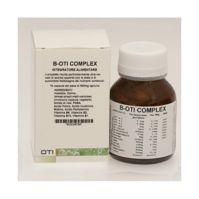 B OTI COMPLEX NUOVA FORMULAZIONE 60CAPSULE B OTI COMPLEX NUOVA FORMULAZIONE 60CAPSULE
