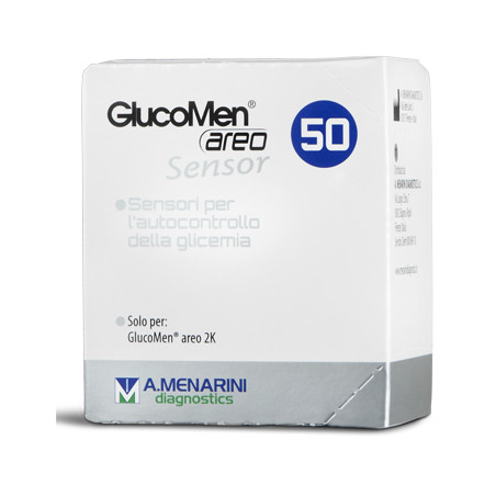 STRISCE MISURAZIONE GLICEMIA GLUCOMEN AREO SENSOR 50 PEZZI