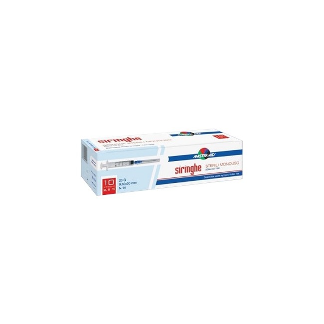 SIRINGA PER VENIPUNTURA MASTER-AID 5 ML GAUGE 23 10 PEZZI SIRINGA PER VENIPUNTURA MASTER-AID 5 ML GAUGE 23 10 PEZZI