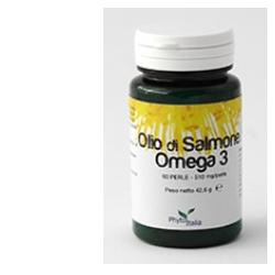Confezione da 60 perle di Olio Di Salmone Omega 3, integratore contro ipertensione e colesterolo alto.