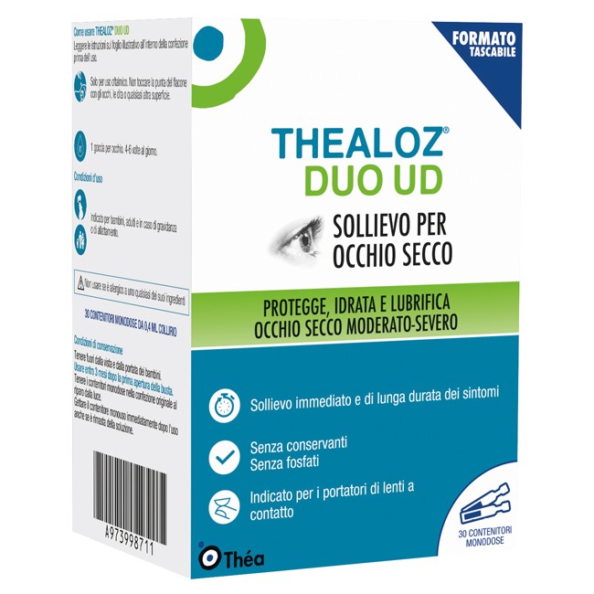 non ricaricare falsa giacenza GOCCE OCULARI THEALOZ DUO UD 30 CONTENITORI MONODOSE 0,4 ML non ricaricare falsa giacenza GOCCE OCULARI THEALOZ DUO UD 30 CONTENITORI MONODOSE 0,4 ML
