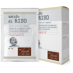 Confezione da 100 gr di Fiocchi di Riso Amido di Riso Polvere di Amido per Bagnetto