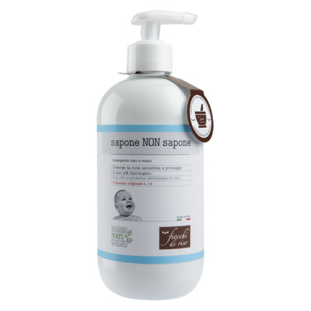 Flacone da 400 ml di Fiocchi di Riso Detergente Delicato